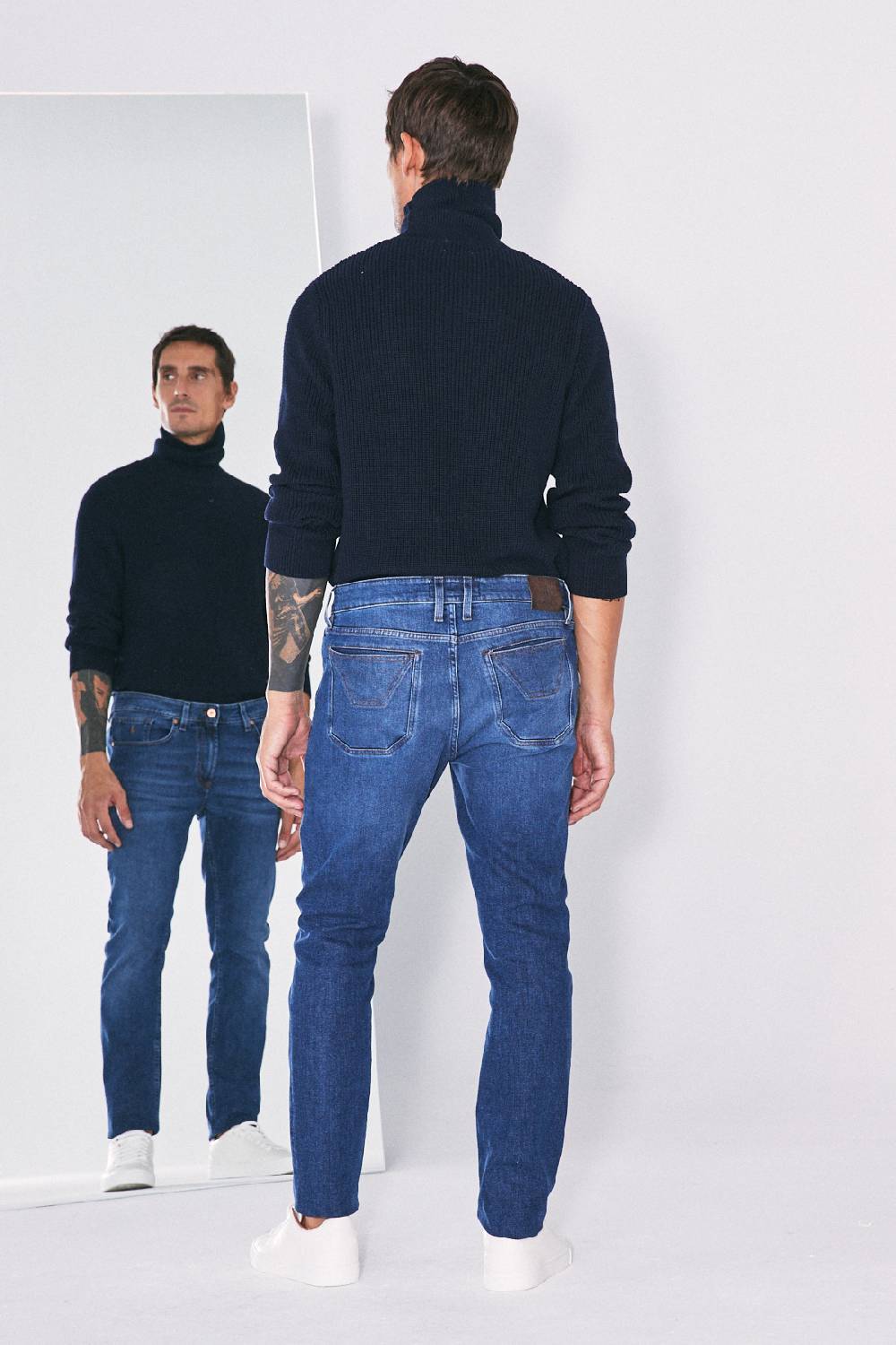 Jeckerson Pantalone 5 tasche slim fit in denim Online