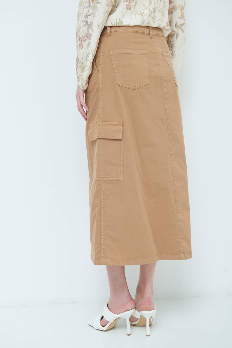 Kikisix GONNA CON TASCONI BEIGE Soddisfazione Garantita
