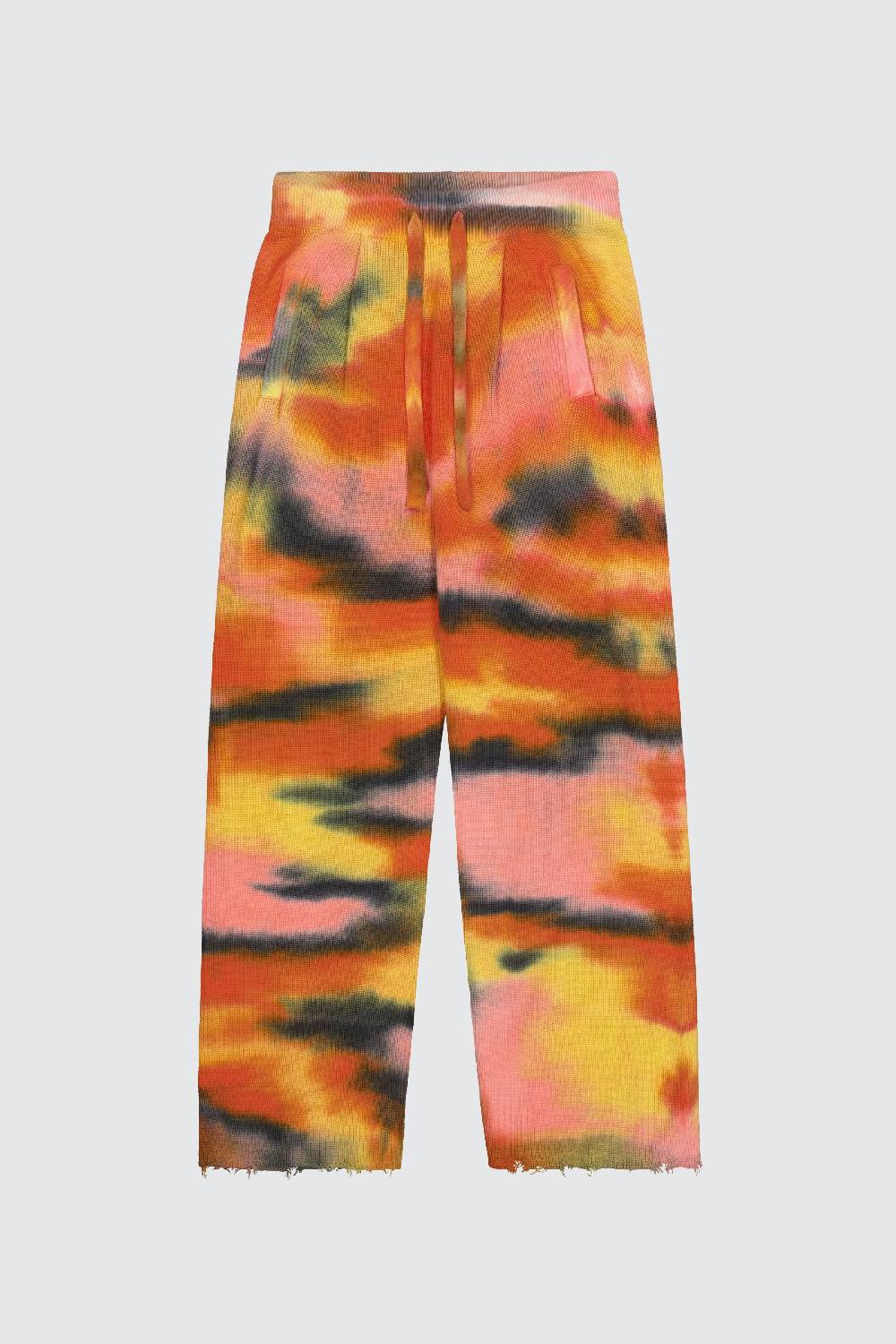 Laneus Laneus pantaloni in maglia effetto tie dye 2025