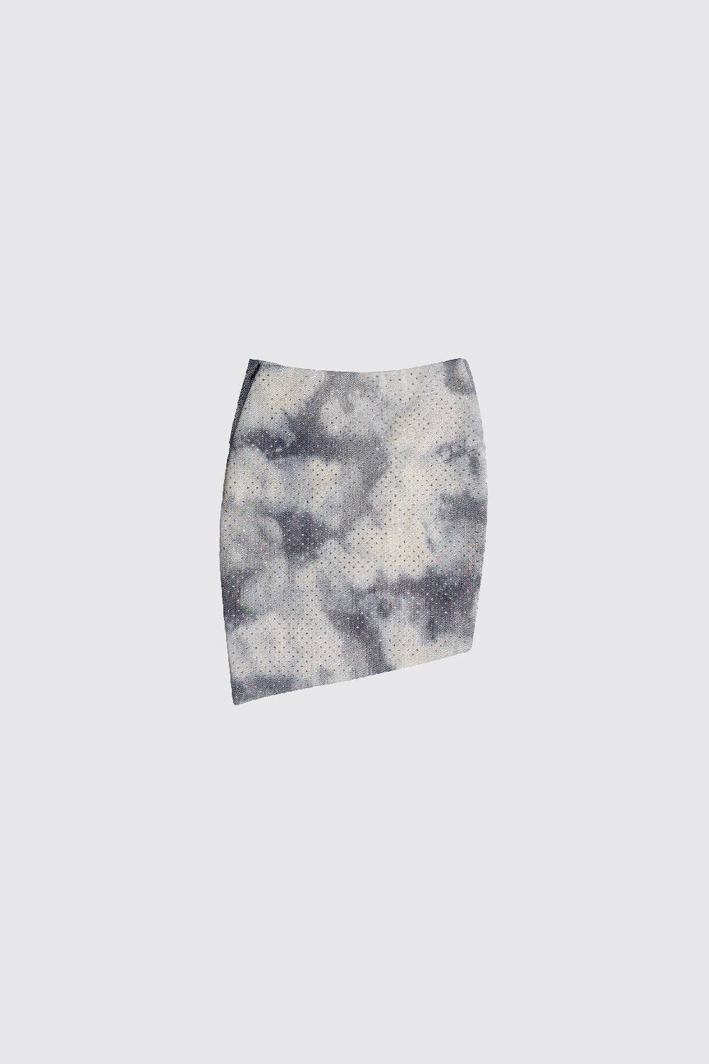 Laneus Laneus gonna denim silver strass Outlet