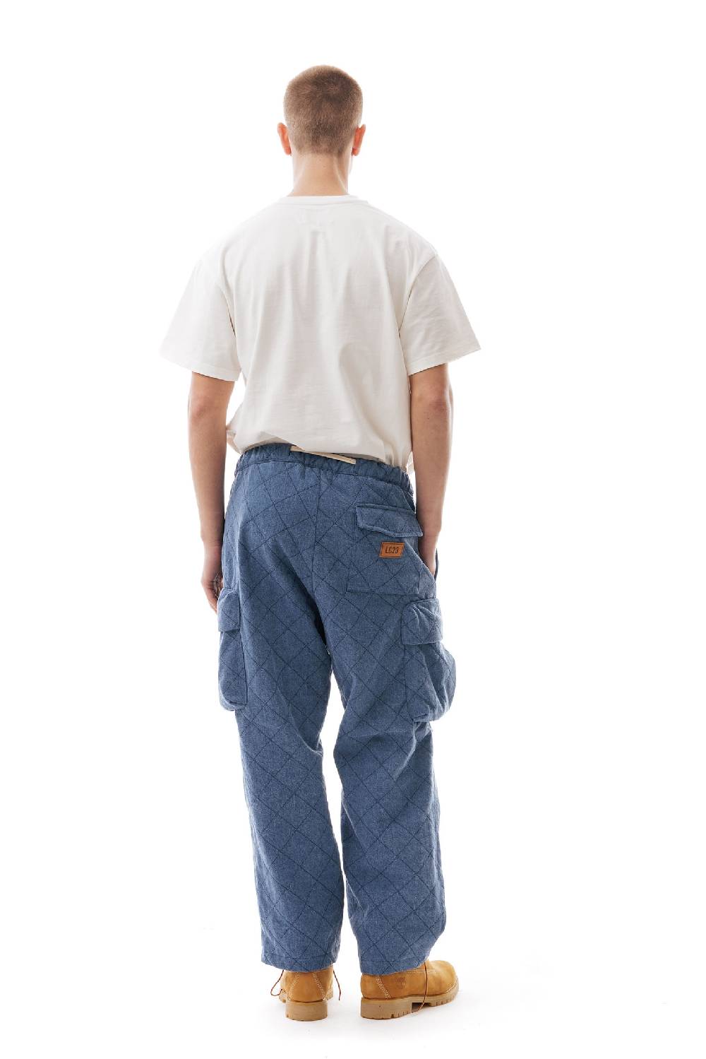 Lc23 Quilted Denim Cargo Pants Saldi