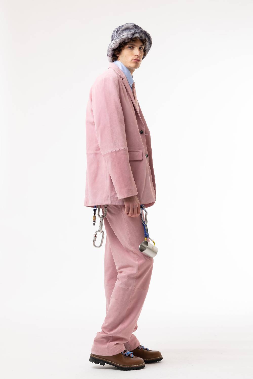 Lc23 Suede Trousers Moda