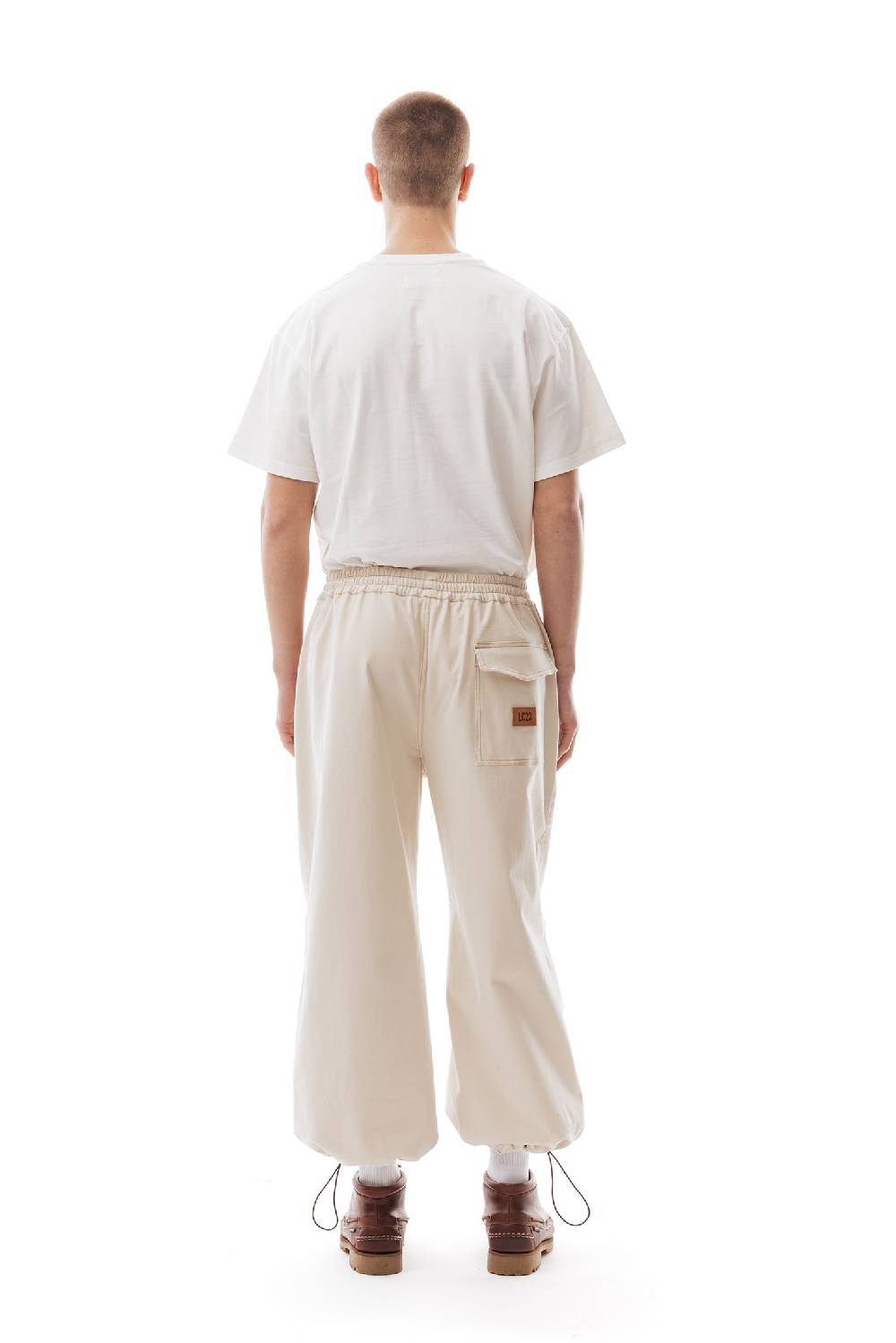 Lc23 Paracadute Pants Cream Prezzo Ridotto