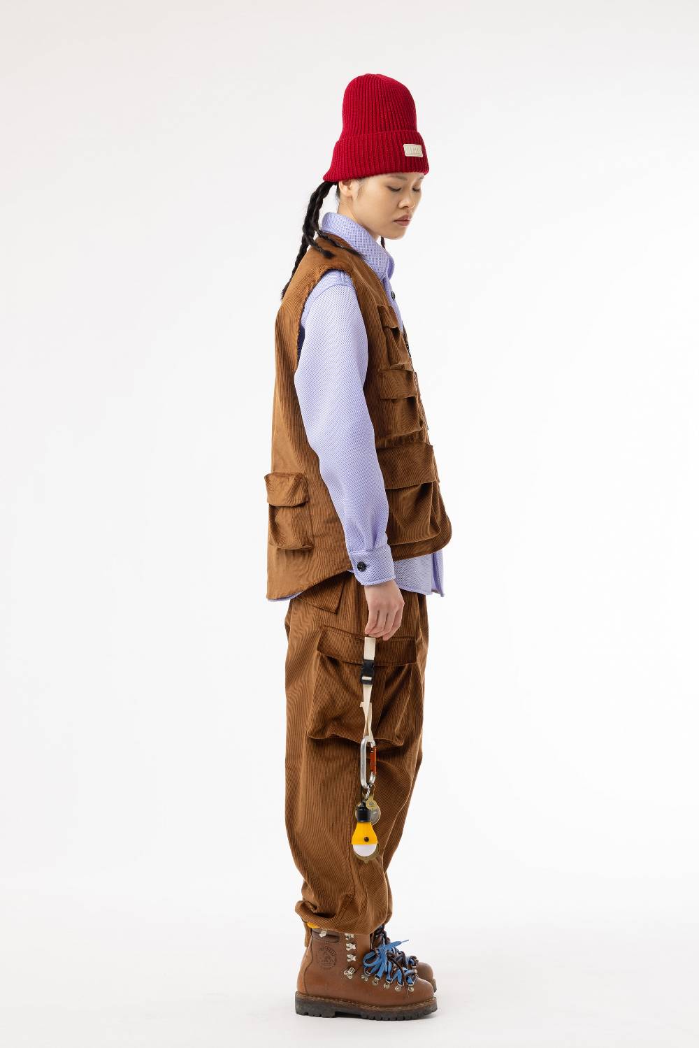 Lc23 Corduroy Cargo Pants Brown Vendite Flash