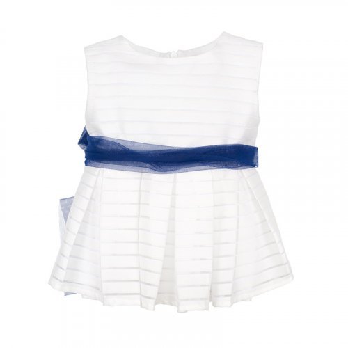 Nanán Blusa smanicata blu 2025