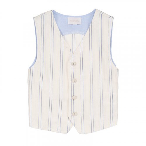 Nanán Gilet panna a righe
