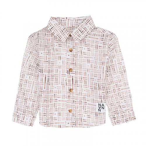 Nanán Camicia con fantasia geometrica Sconto