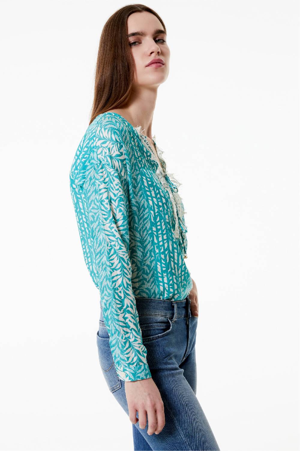 Kristina Ti IRMA - Blouse with laces Bamboo Soddisfazione Garantita