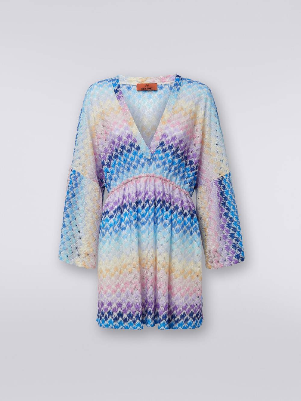 M Missoni Caftano copricostume corto effetto pizzo con lurex Outlet
