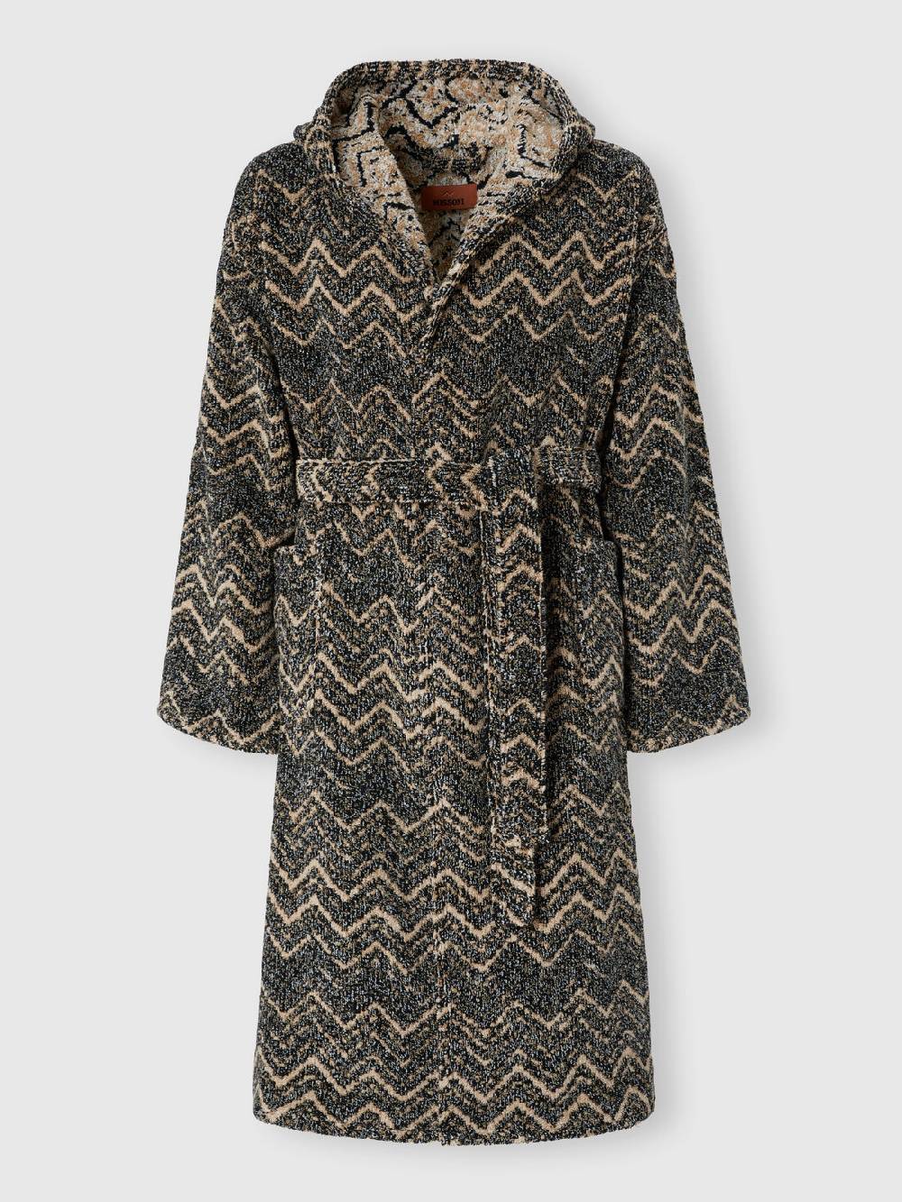 M Missoni Accappatoio Azul in spugna di cotone chevron Spedizione Gratuita