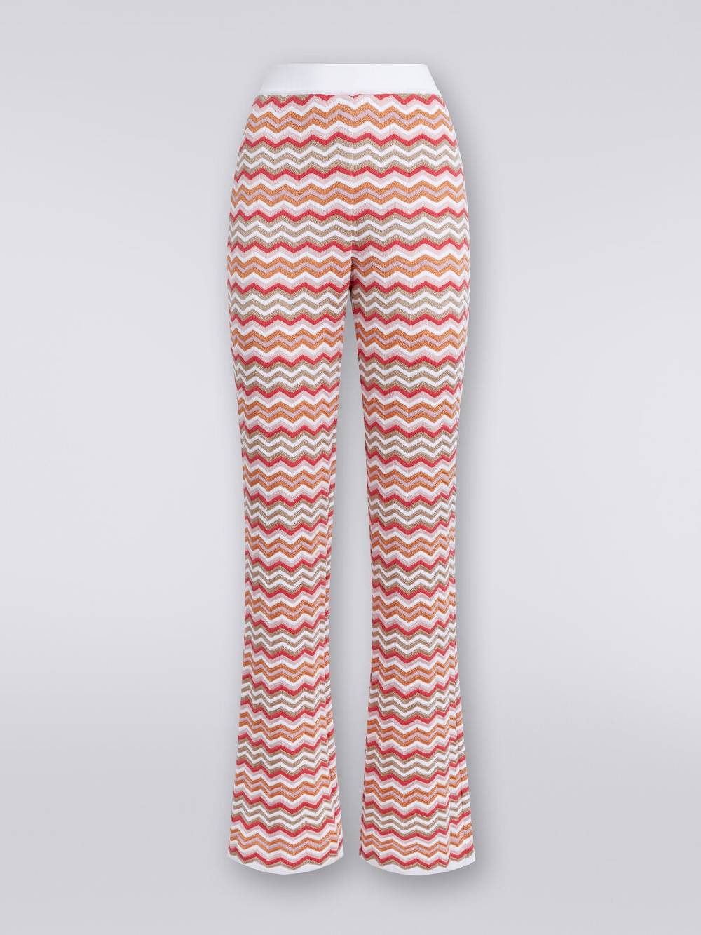 M Missoni Pantaloni in maglia di cotone e viscosa zig zag Negozio
