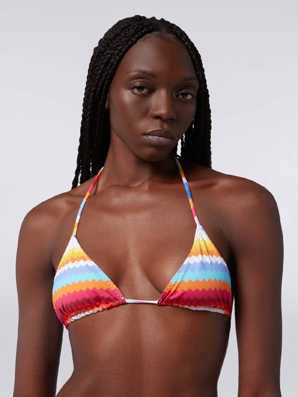 M Missoni Bikini in nylon stretch stampa zig zag Vendita Economica