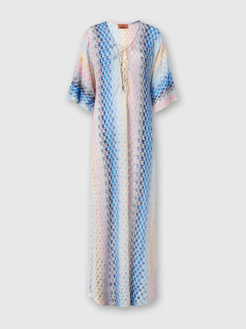 M Missoni Caftano copricostume lungo effetto pizzo dégradé con lurex Affare Del Giorno