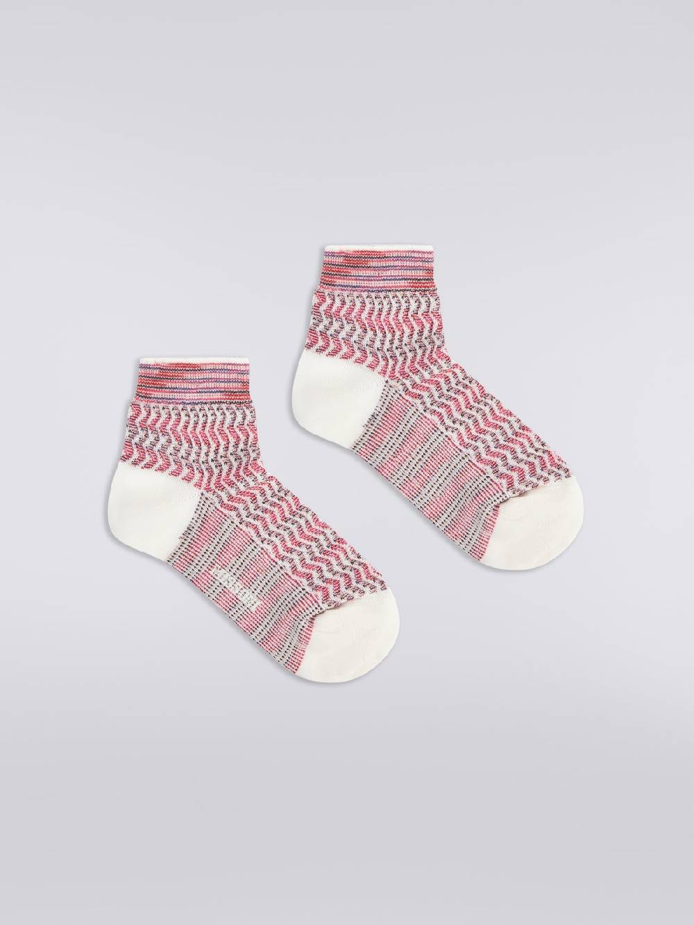 M Missoni Calze corte in cotone e nylon con multi-lavorazione Nuovo