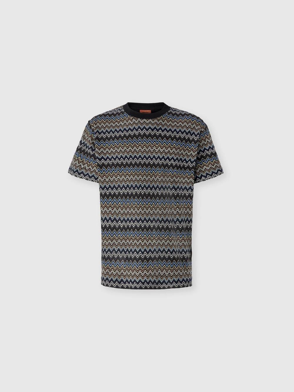 M Missoni T-shirt con motivo zig zag e logo posteriore Qualità Garantita