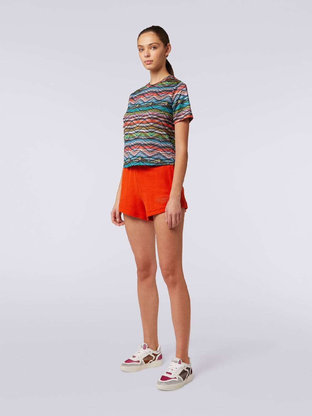 M Missoni T-shirt in nylon stretch stampato Soddisfazione Garantita