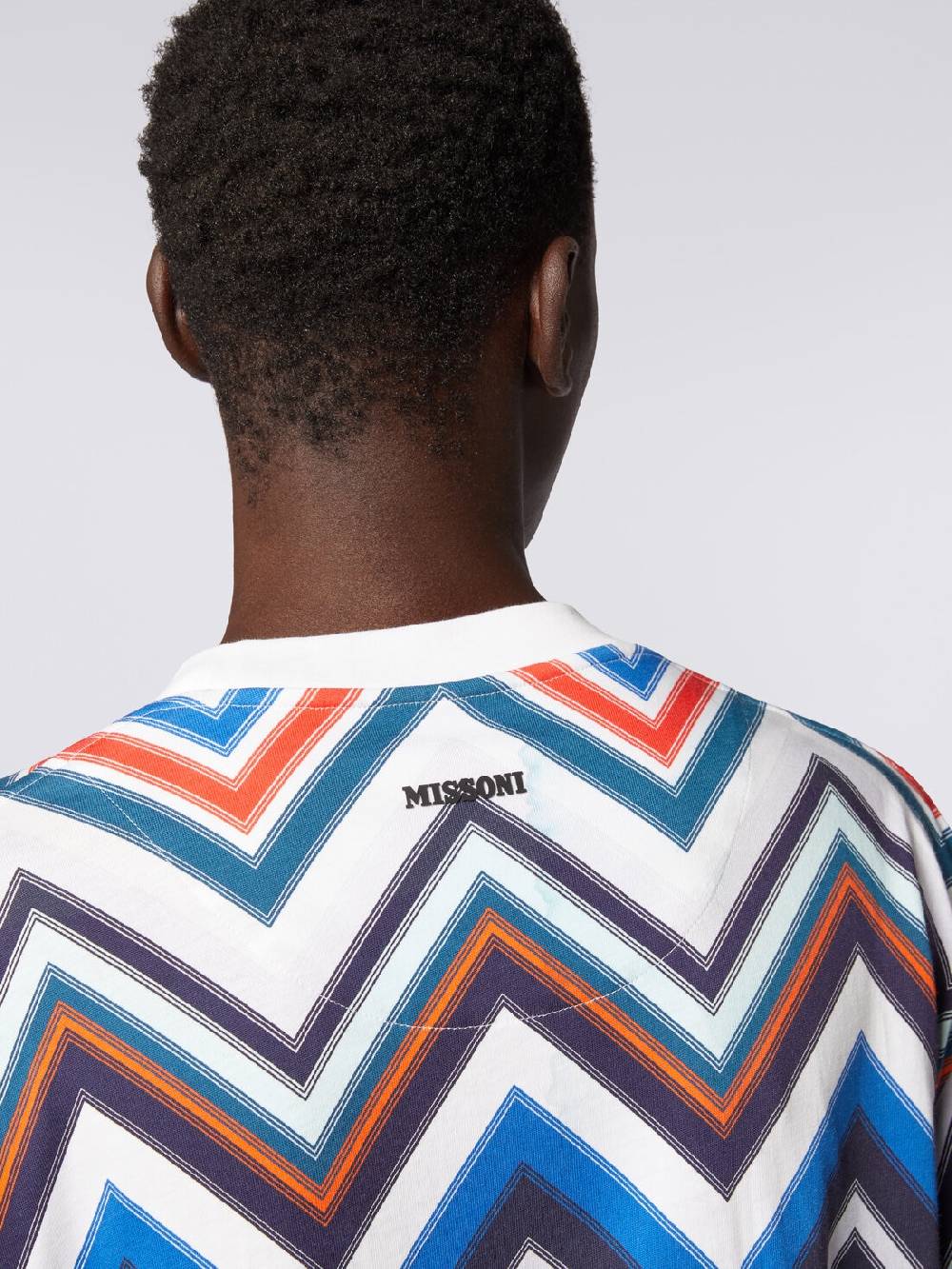 M Missoni T-shirt oversize in cotone zig zag Online