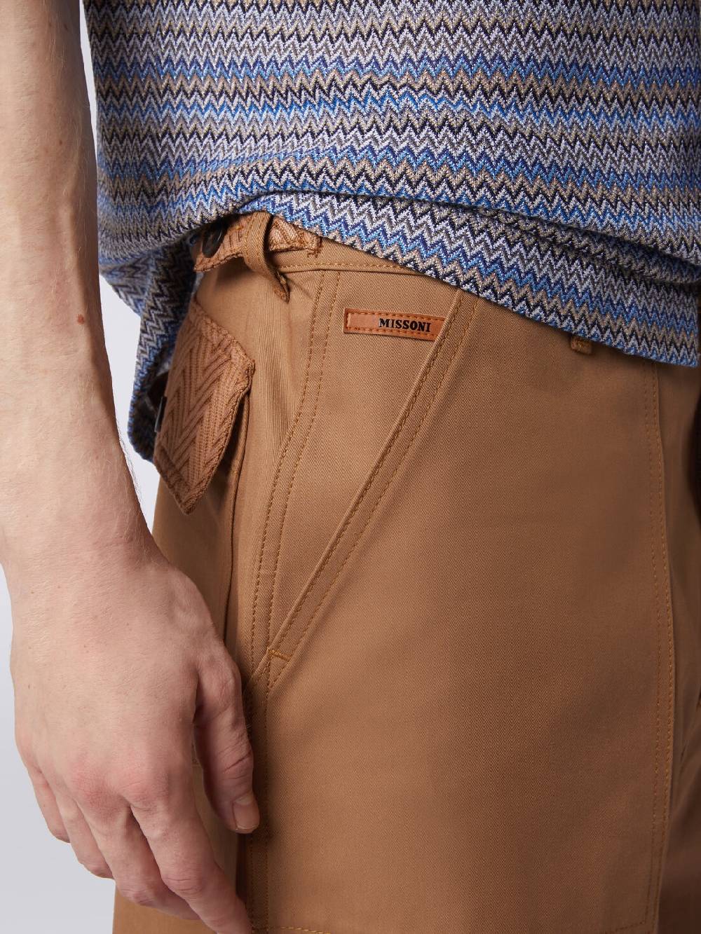 M Missoni Cargo pants in misto cotone In Vendita
