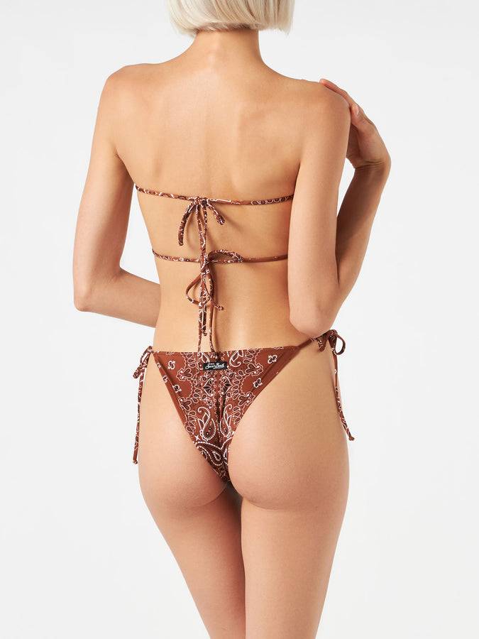 Mc2 Saint Barth Bikini da donna a fascia con stampa bandana Promozione Limitata