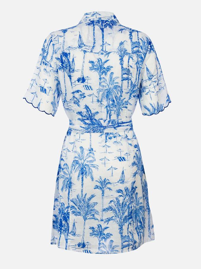Mc2 Saint Barth Woman flower linen dress Hermione Convenienza