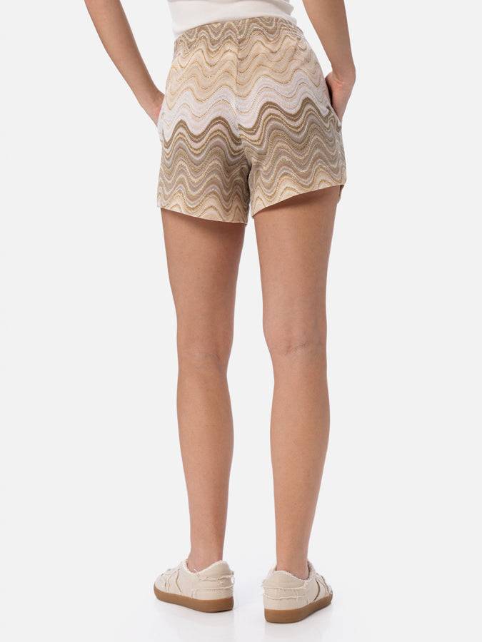 Mc2 Saint Barth Pantaloncini da donna pull up in tessuto maglia Rachel Meave Affare Del Giorno