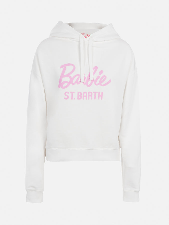 Mc2 Saint Barth Woman cotton hoodie Mindy with Barbie logo | BARBIE SPECIAL EDITION Presa