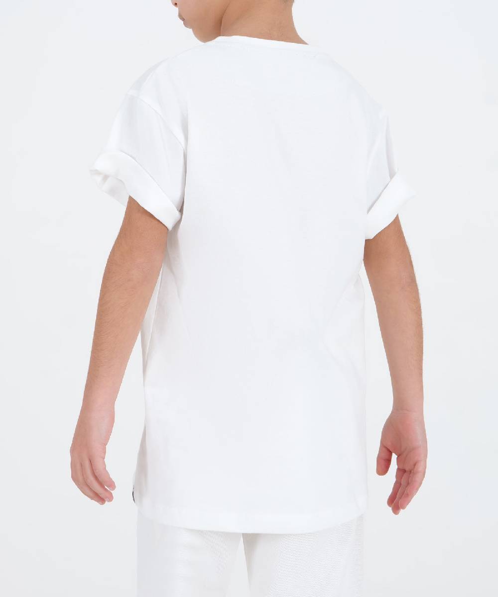 Over D T-SHIRT CON CARRE' E TASCHINO Sottocosto