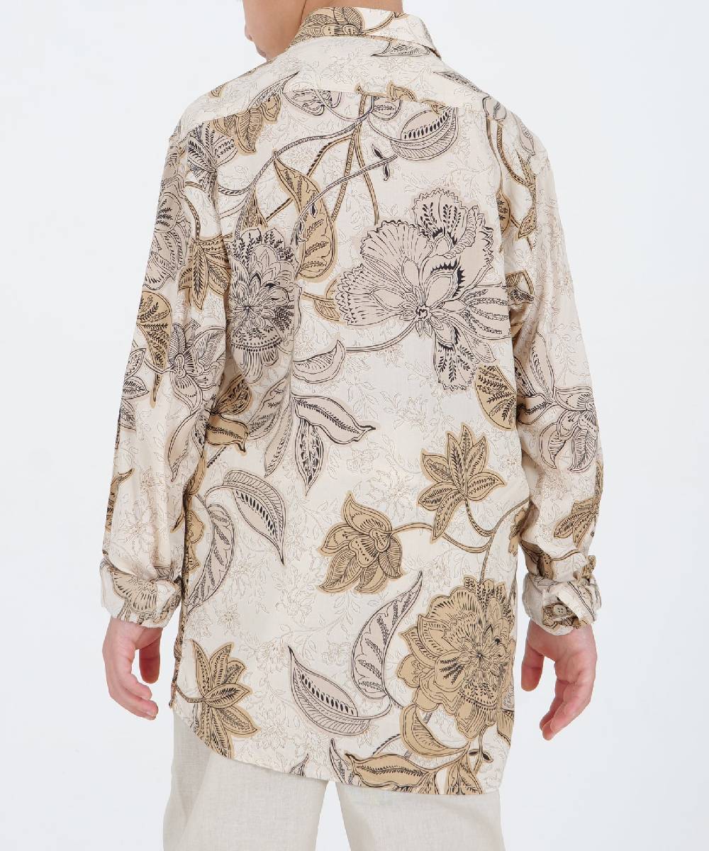 Over D CAMICIA VISCOSA CON FIORI Presa