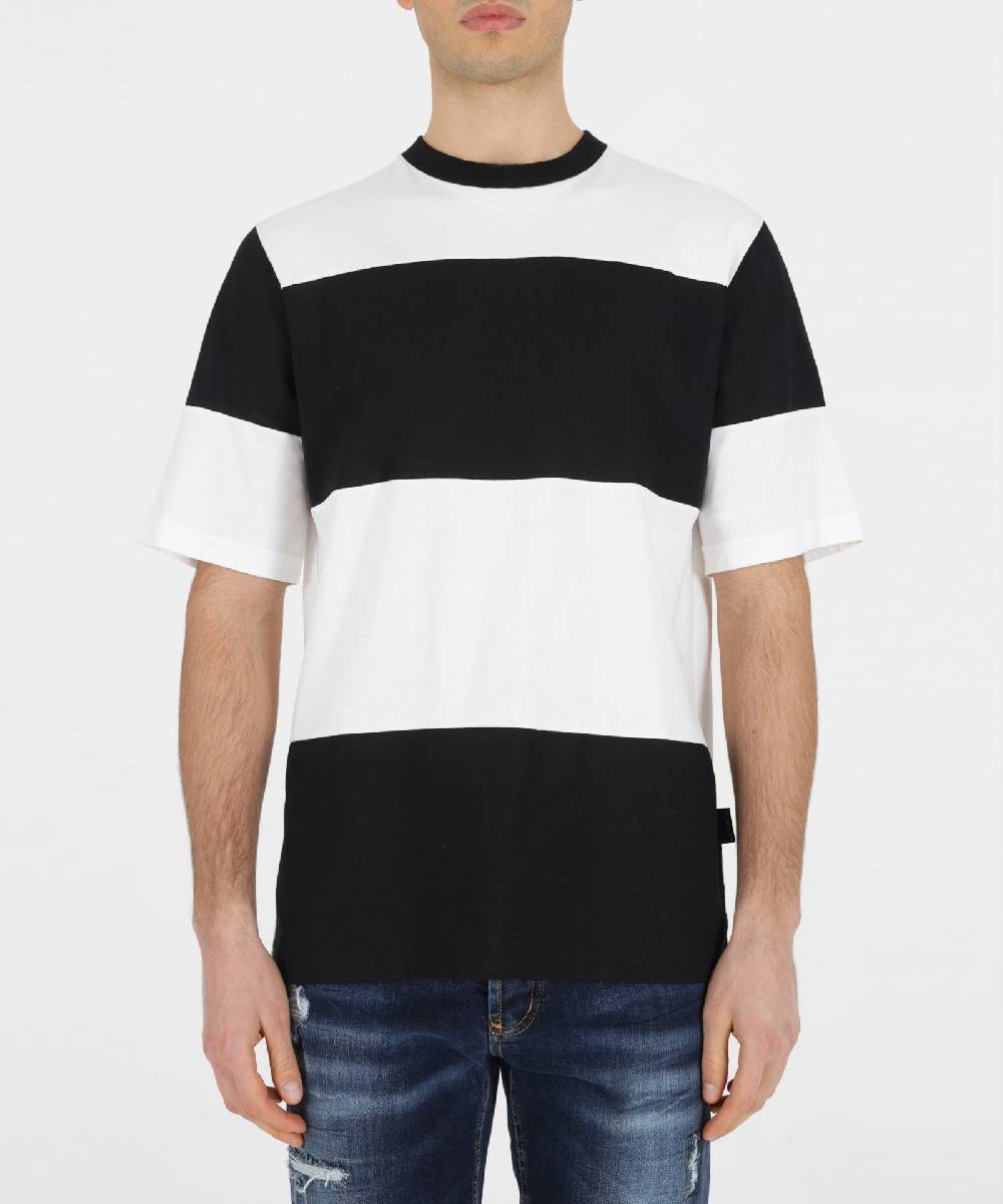 Over D T-SHIRT COLOR-BLOCK Vendita Economica