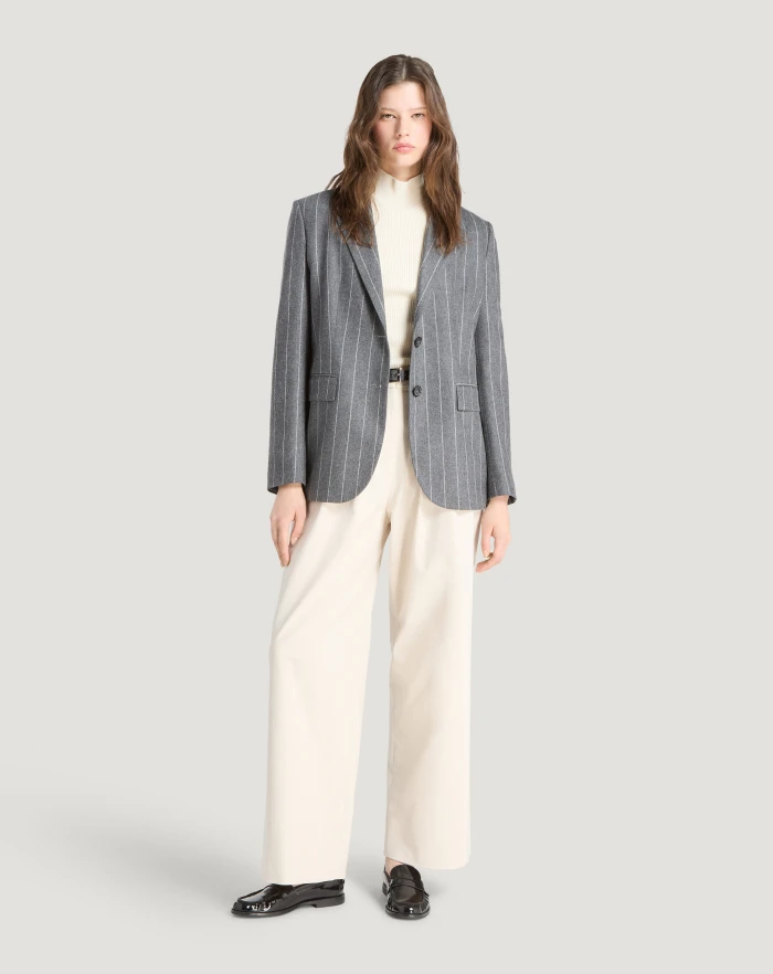 Pantaloni Torino Giacca in flanella a righe Vendite Flash