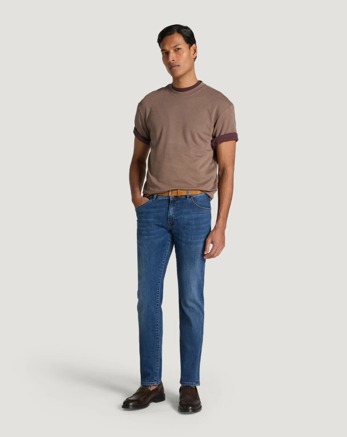 Pantaloni Torino Jeans Swing in denim stretch indigo Acquista Ora