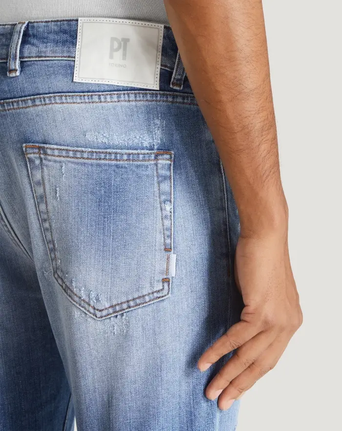 Pantaloni Torino Jeans Rock in denim organico stretch Negozio