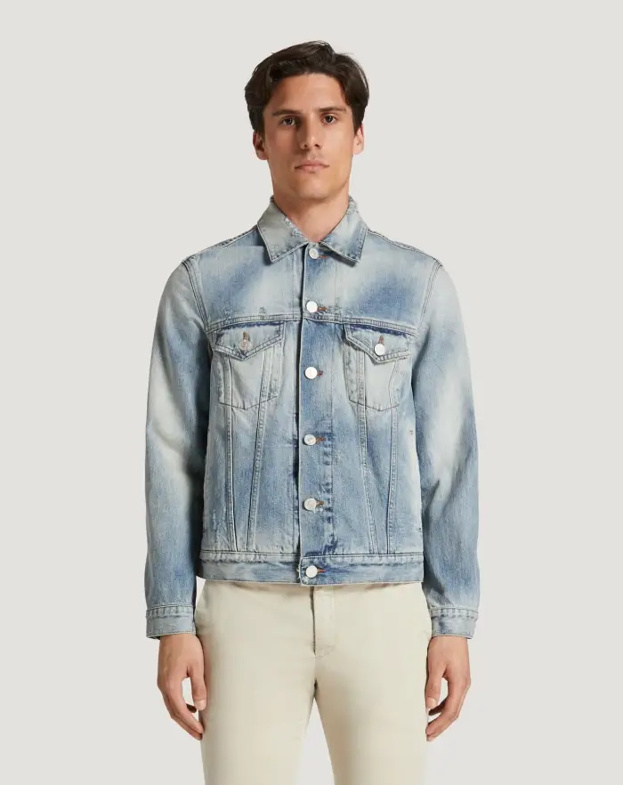 Pantaloni Torino Giacca in denim con ricamo Novità