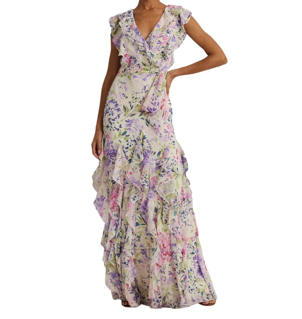 LAUREN RALPH LAUREN ABITO A FIORI IN GEORGETTE 253933485001 SKU: 253933485001 I Più Venduti