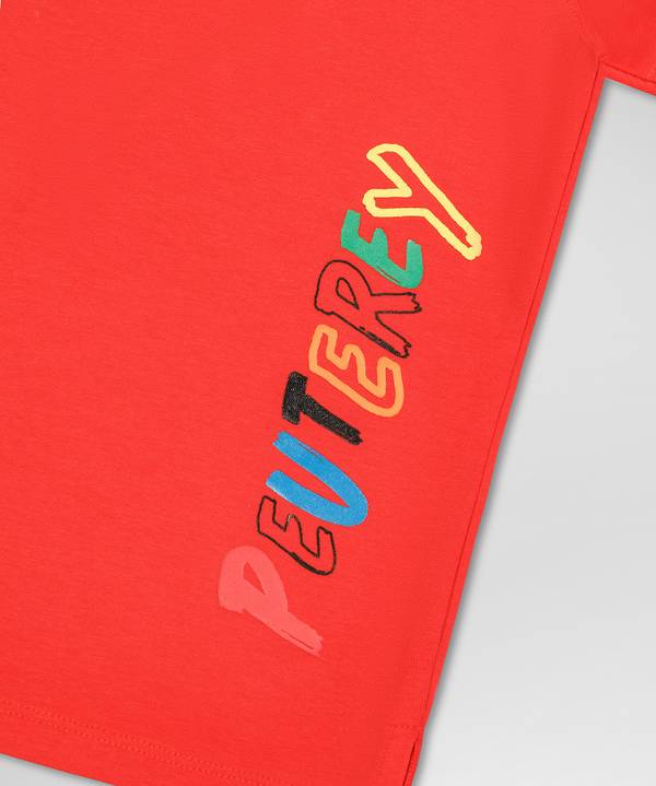 Peuterey T-shirt con stampa sul retro Vendite Flash
