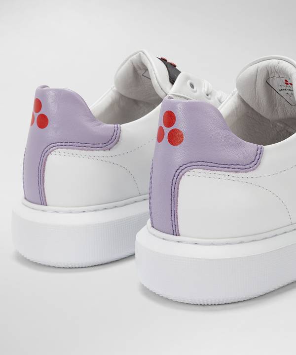 Peuterey Sneaker in pelle con logo goffrato Offerte