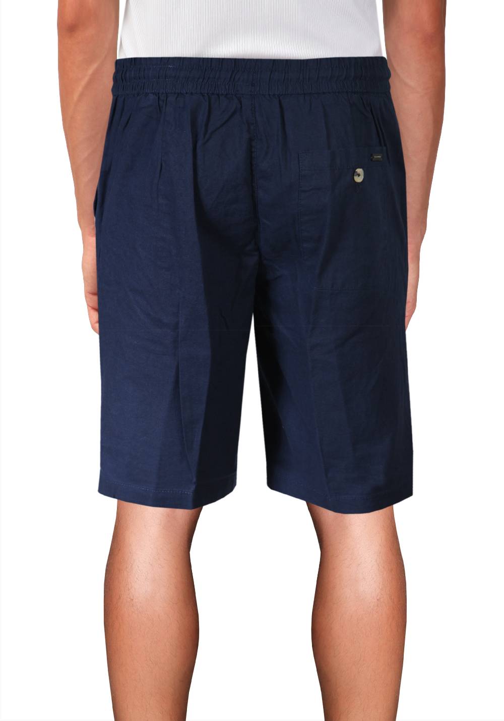 Primo Emporio Bermuda in lino tinta unita con laccio Moda