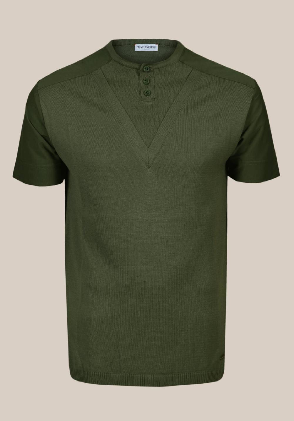 Primo Emporio Maglia in cotone con Bottoni Sottocosto