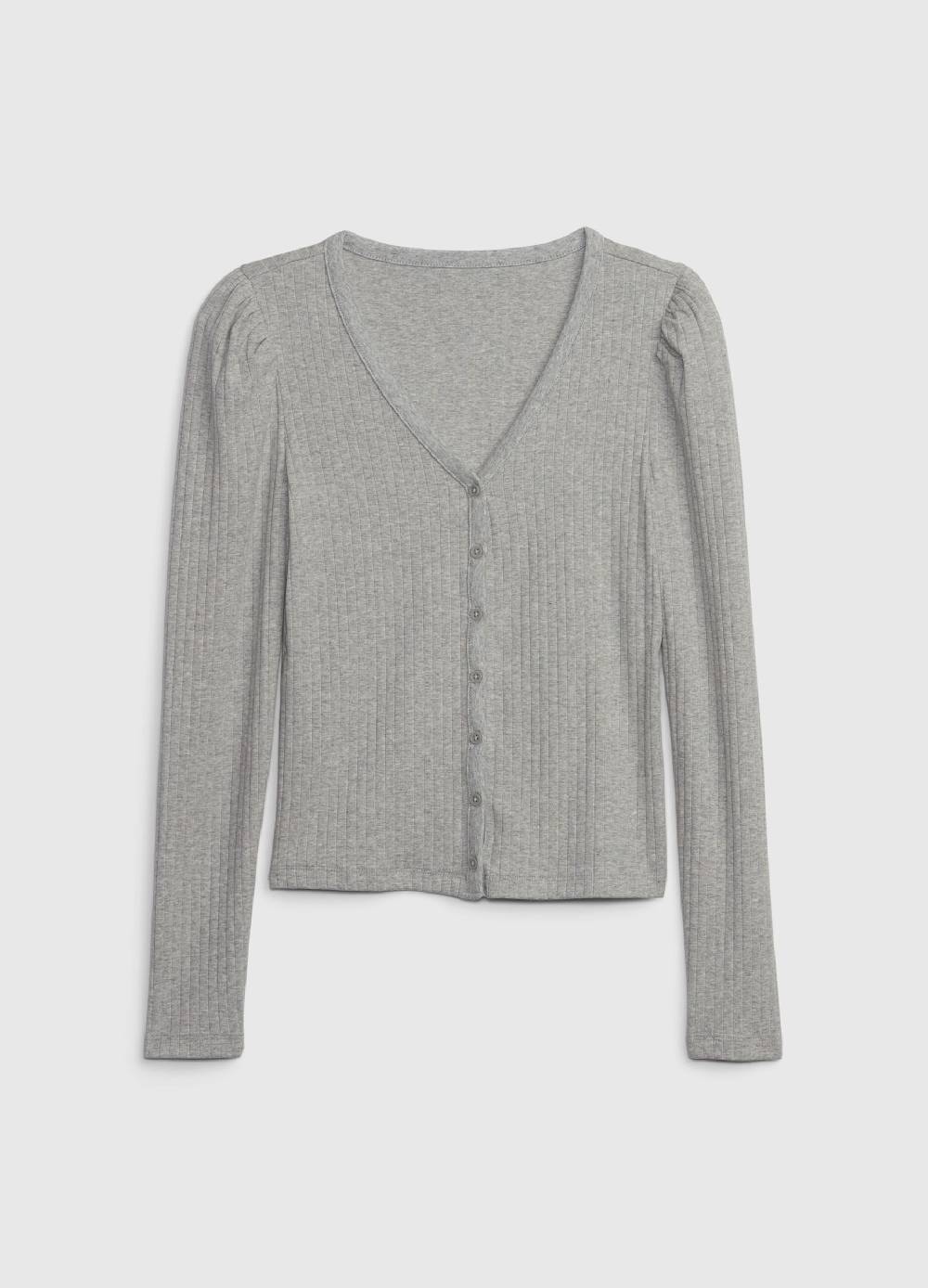 GAP T-shirt a coste con maniche lunghe a sbuffo Hotsell