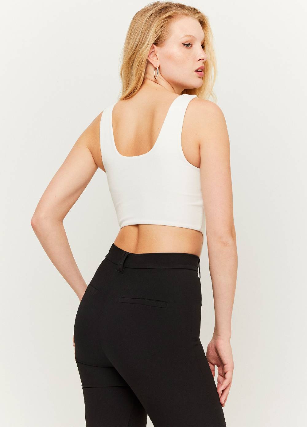TALLY WEIJL Crop top a corsetto con lacci incrociati In Vendita