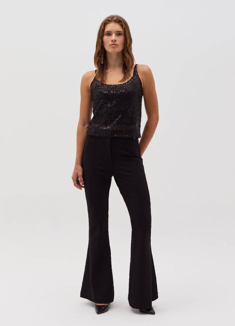 OVS Top con paillettes all-over