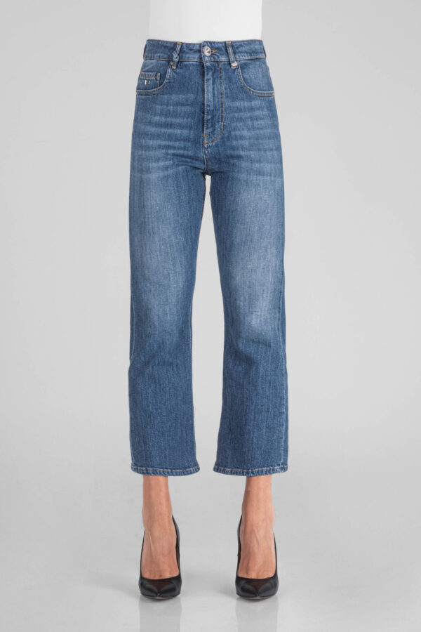 Sartoria Tramarossa JEANS MONICA FLARE CUT FLARE IN DENIM BLU MEDIO I Più Venduti
