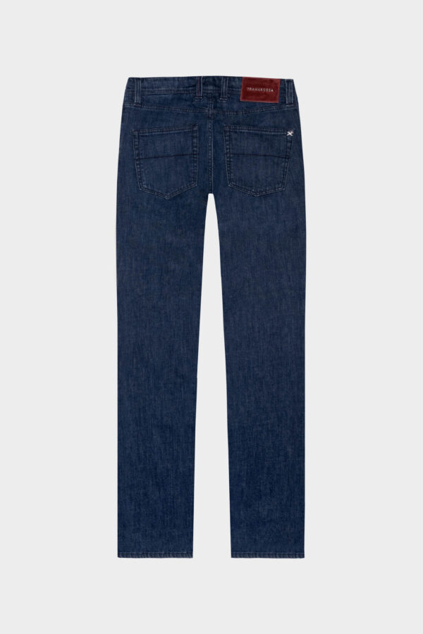 Sartoria Tramarossa JEANS LEONARDO BUTTONS REGULAR IN DENIM BLU MEDIO Italy