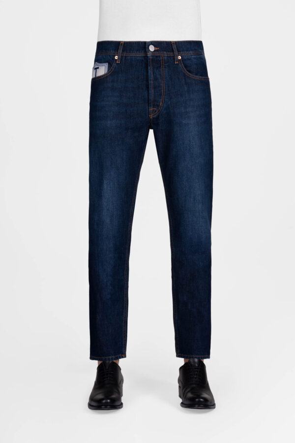 Sartoria Tramarossa JEANS T-RED T3 LOOSE IN DENIM BLU SCURO Affare Del Giorno