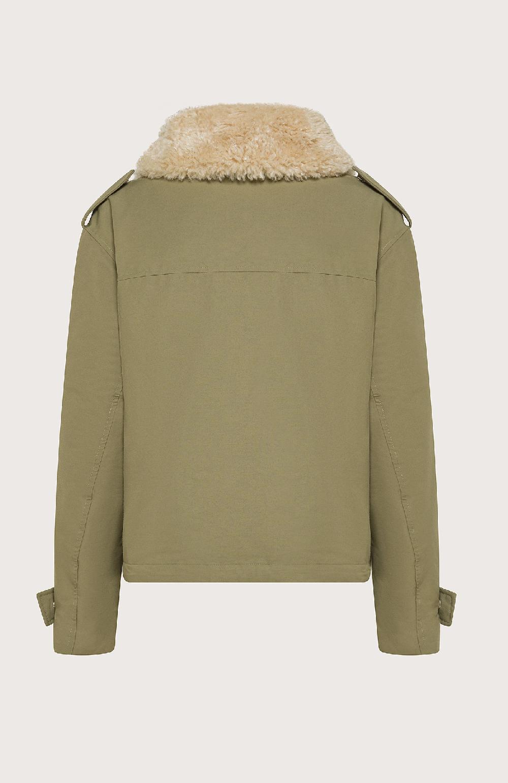 Seventy Giubbino con collo staccabile in ecopelliccia - Col. Verde Vendite Flash