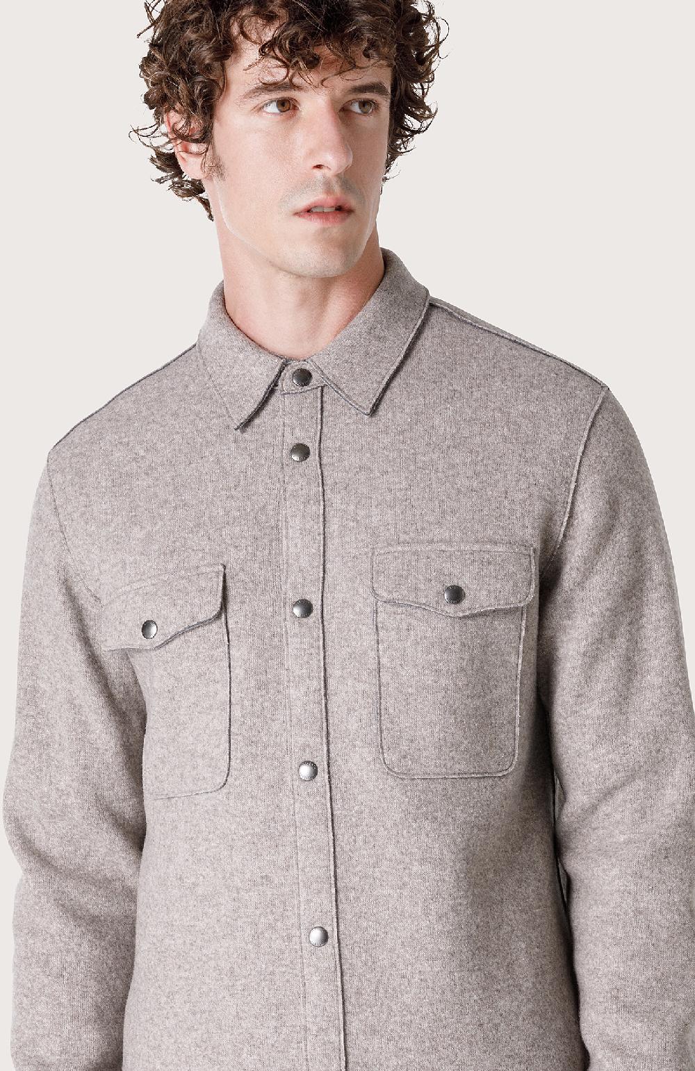Seventy Overshirt con bottoni automatici - Col. Neutro Novità