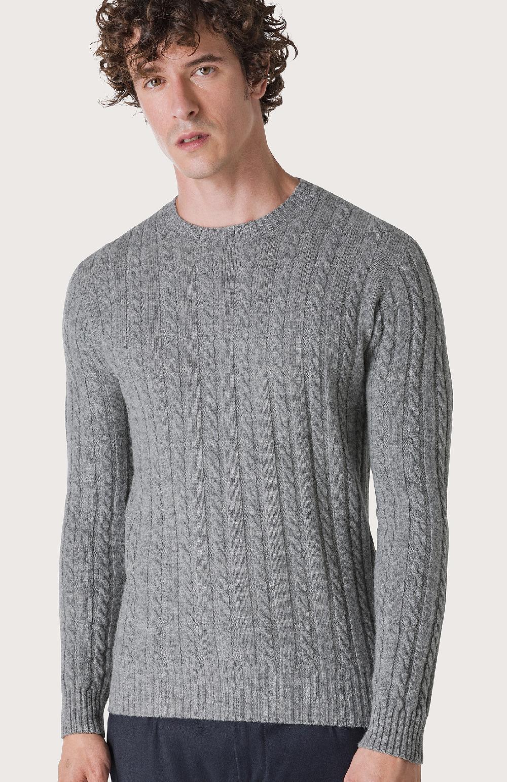 Seventy Maglia a trecce e coste - Col. Grigio Offerte
