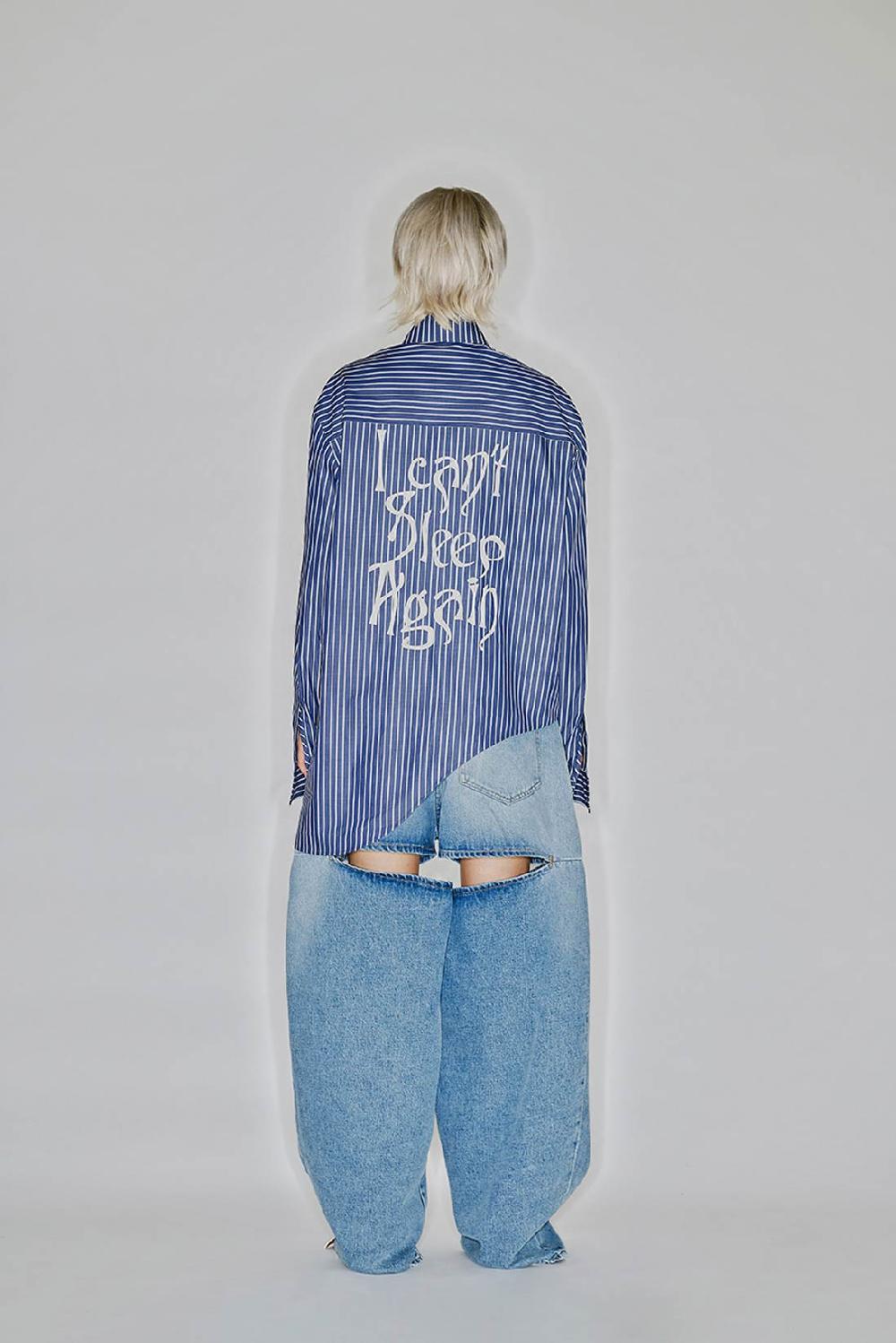 Ssheena Canotta — Camicia assimetrica Presa