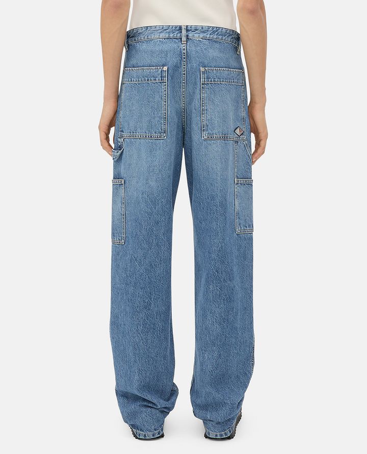 Bottega Veneta CARGO VINTAGE INDIGO JEANS Italy