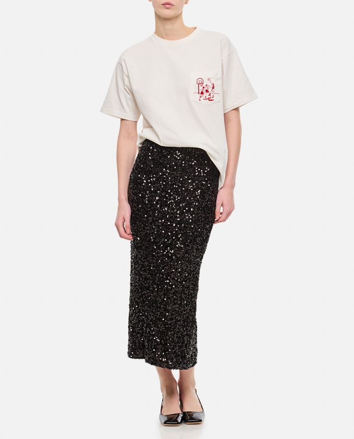 Rotate Birger Christensen GONNA MIDI CON PAILLETTES Affare Del Giorno